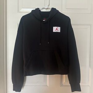 Jordan Black Hoodie with Red Logo Size Small